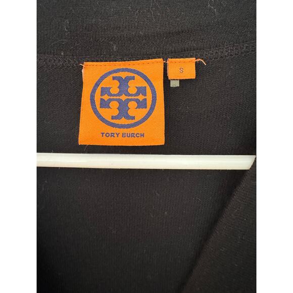 Tory Burch Black Simone cardigan merino wool / size S - Picture 4 of 7